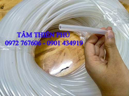 ống silicon chịu nhiệt màu trắng phi 5x8